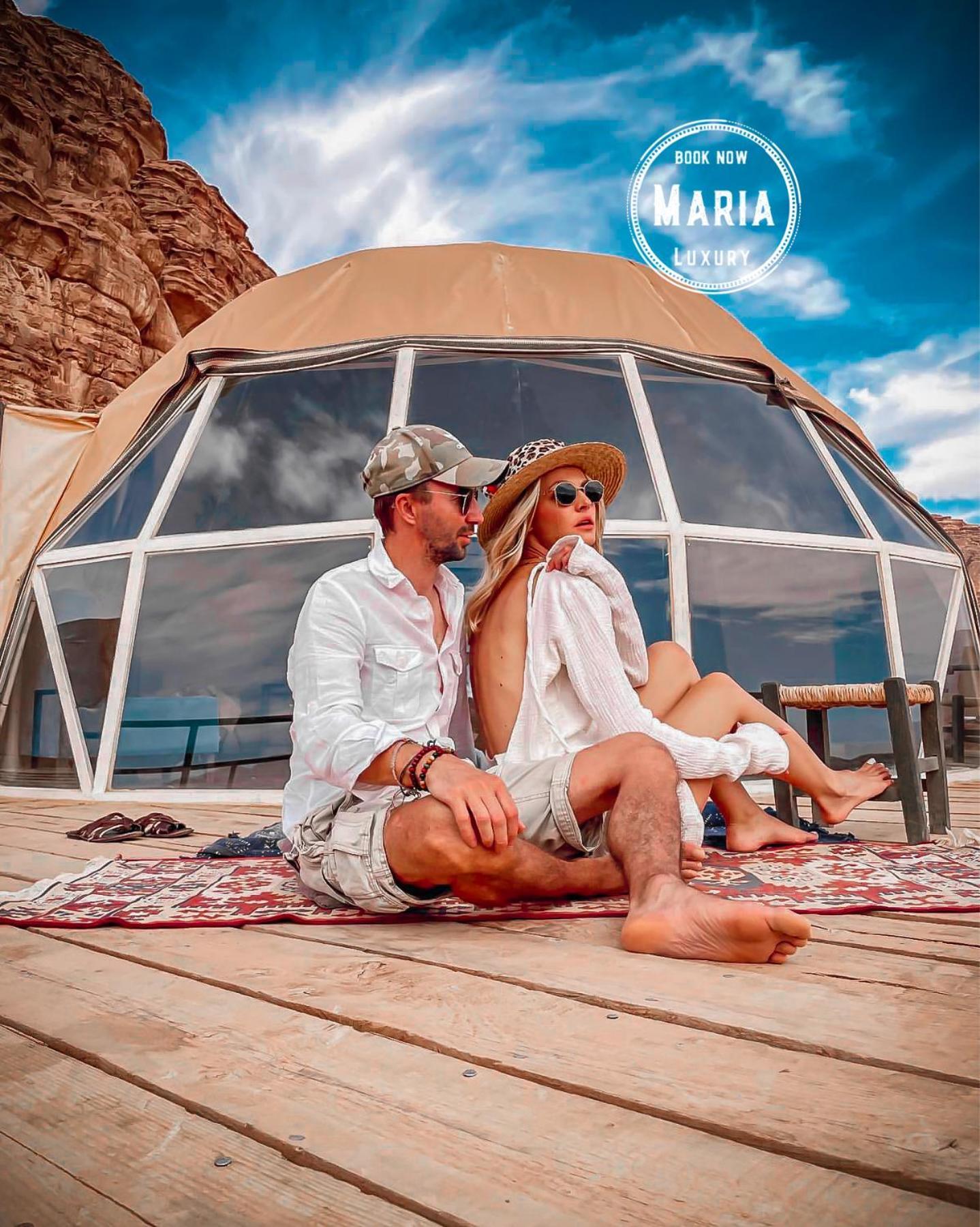 Rum Maria Luxury Camp & Bubble Rooms Wadi Rum Exterior photo