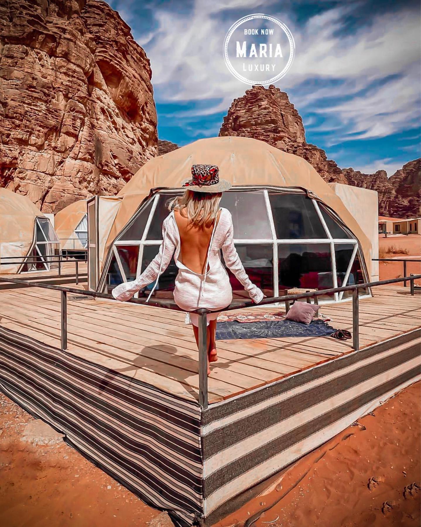 Rum Maria Luxury Camp & Bubble Rooms Wadi Rum Exterior photo