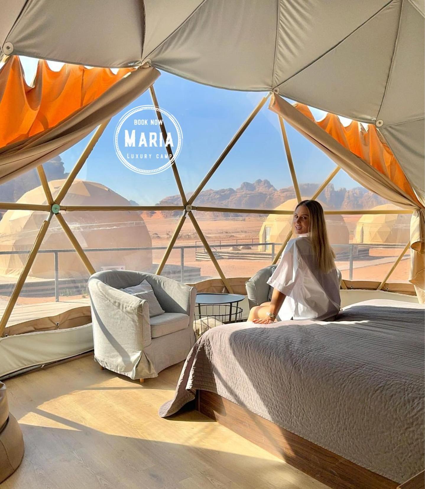 Rum Maria Luxury Camp & Bubble Rooms Wadi Rum Exterior photo