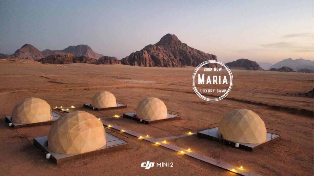 Rum Maria Luxury Camp & Bubble Rooms Wadi Rum Exterior photo
